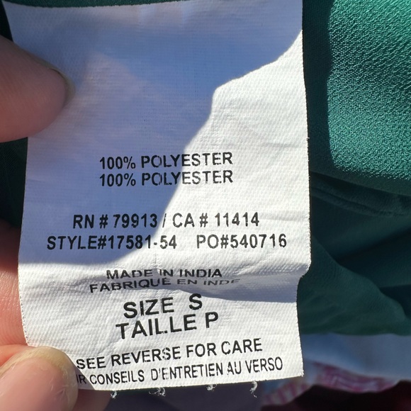 A Pea in the Pod Sheer Teal Maternity Blouse - Size Small - Picture 6 of 7